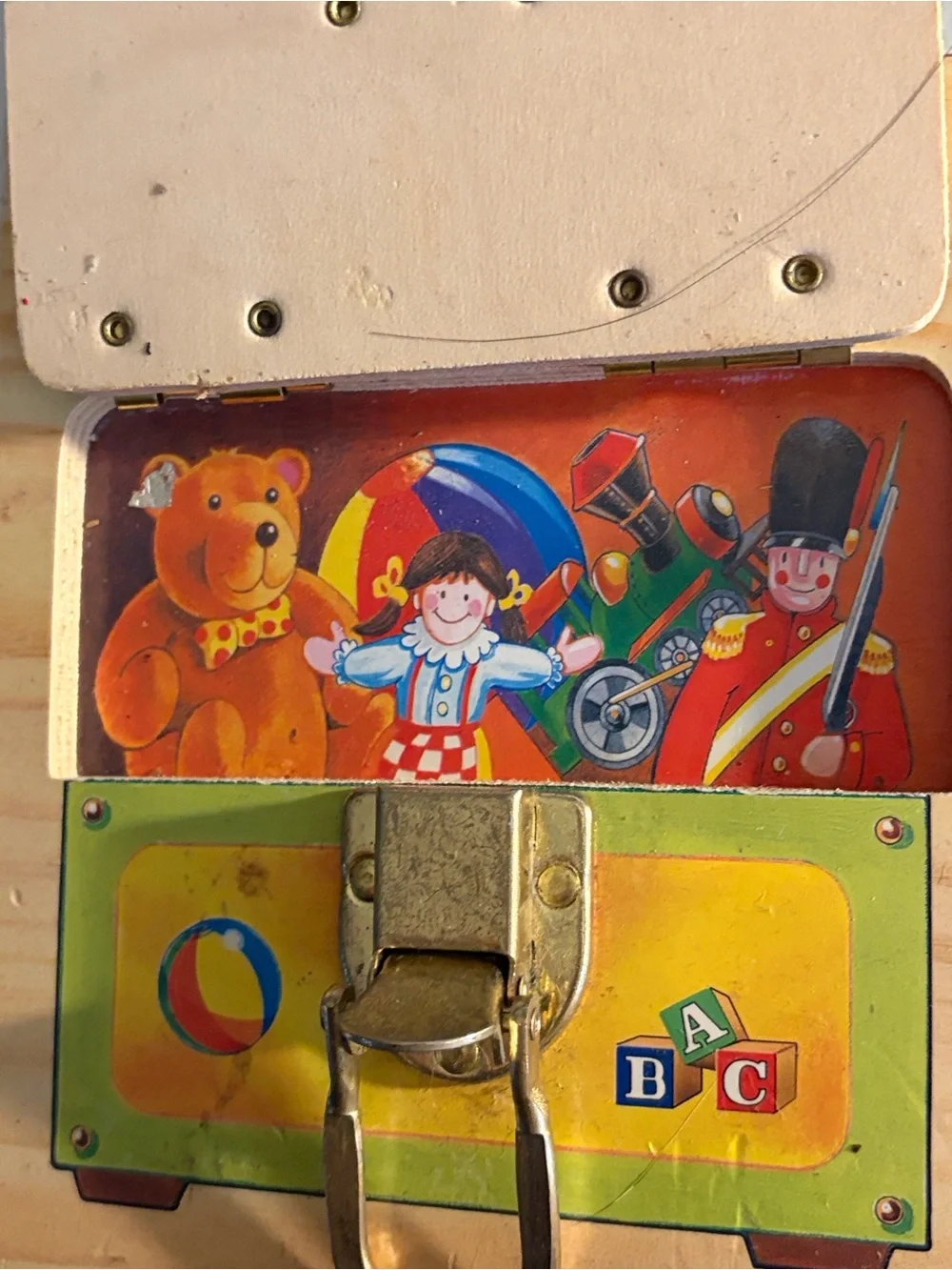 Melissa & Doug Wooden Latches Board - Red, Blue, Yellow, Green, Brown